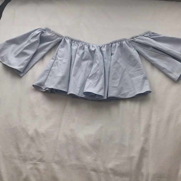 Cropped Cold shoulder shirt - Picture 1 of 2